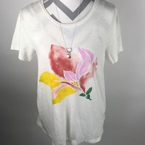 J crew collector watercolor Tee ladies size L